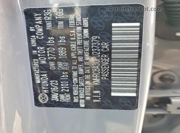 KMHRC8A30PU237379 2023 HYUNDAI VENUE Серый Панорамный вид салона 360°