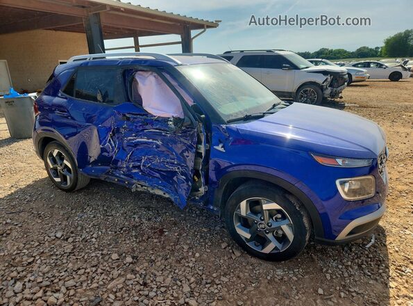 KMHRC8A30RU296225 2024 HYUNDAI VENUE Синий Передняя правая четверть