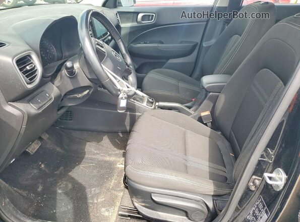 KMHRC8A31MU095328 2021 HYUNDAI VENUE Black Front interior view