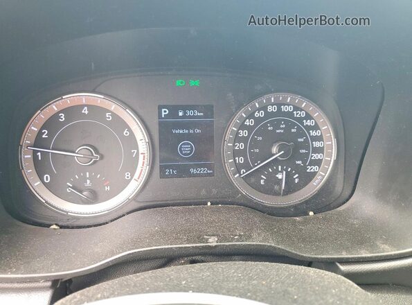 KMHRC8A31MU095328 2021 HYUNDAI VENUE Black Instrument cluster view