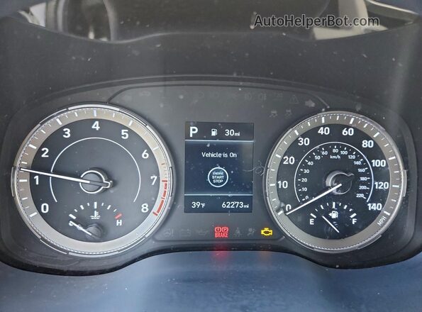 KMHRC8A31NU147994 2022 HYUNDAI VENUE Blue Вид щитка приладів