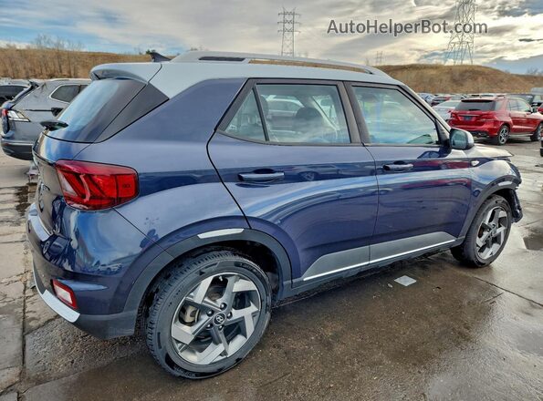 KMHRC8A31NU147994 2022 HYUNDAI VENUE Blue Задня права чверть