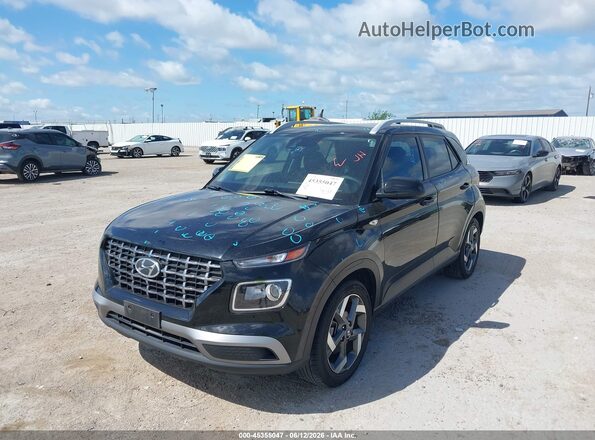KMHRC8A31NU167629 2022 HYUNDAI VENUE Black Widok z przodu