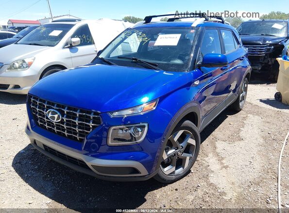 KMHRC8A31PU252408 2023 HYUNDAI VENUE Blue Vista tres cuartos delantera izquierda