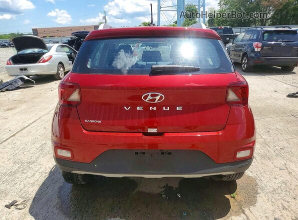 KMHRC8A31RU333671 2024 HYUNDAI VENUE Red Widok z tyłu