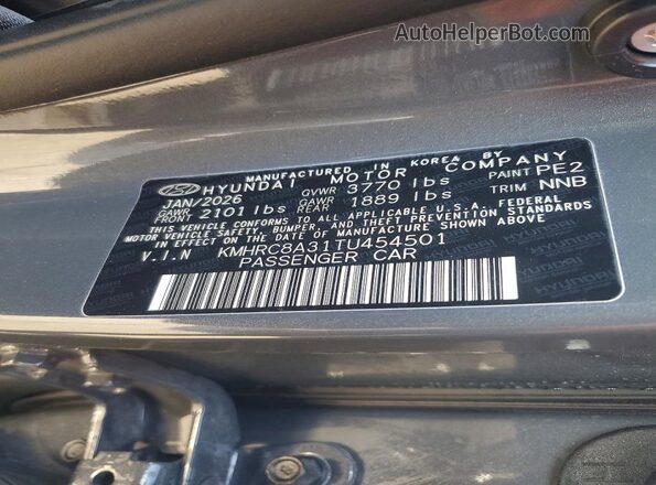 KMHRC8A31TU454501 2026 HYUNDAI VENUE Gray 