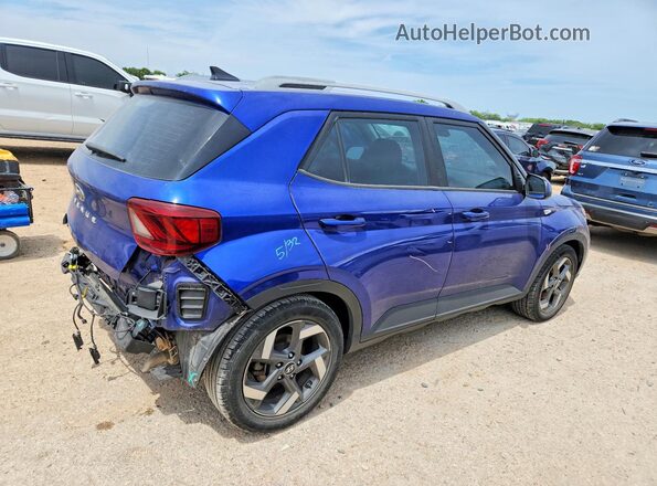 KMHRC8A32LU017624 2020 HYUNDAI VENUE Blue Trasero derecho