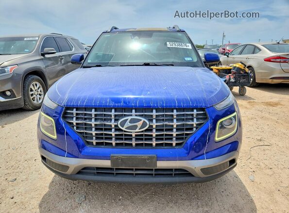 KMHRC8A32LU017624 2020 HYUNDAI VENUE Blue Vista frontal