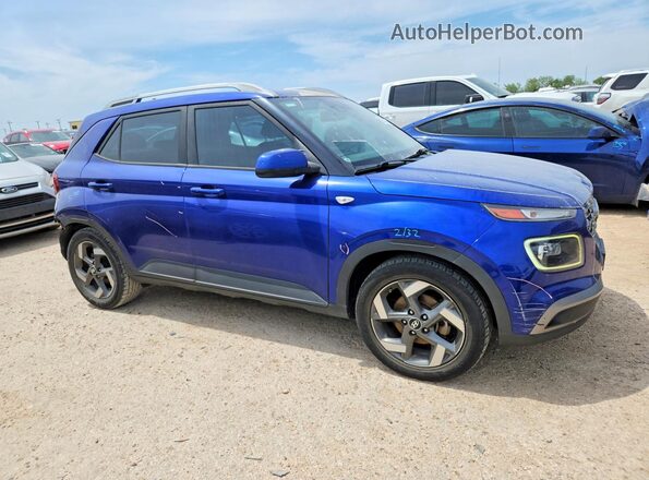 KMHRC8A32LU017624 2020 HYUNDAI VENUE Blue Delantero derecho
