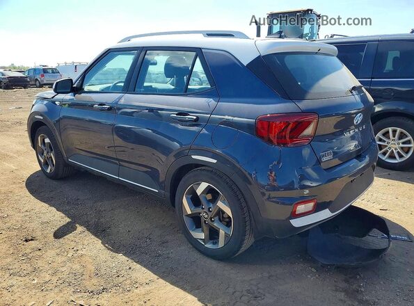 KMHRC8A32NU207992 2022 HYUNDAI VENUE Gray Trasero izquierdo