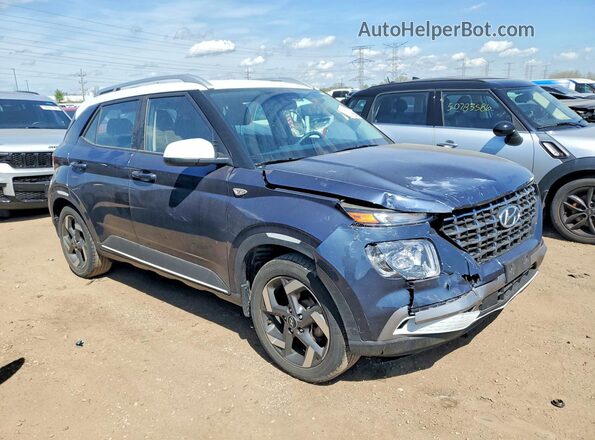 KMHRC8A32NU207992 2022 HYUNDAI VENUE Gray Delantero derecho