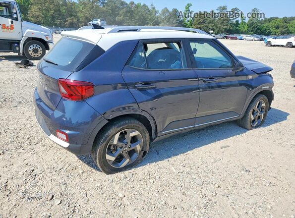 KMHRC8A32NU209435 2022 HYUNDAI VENUE Синий Задняя правая четверть