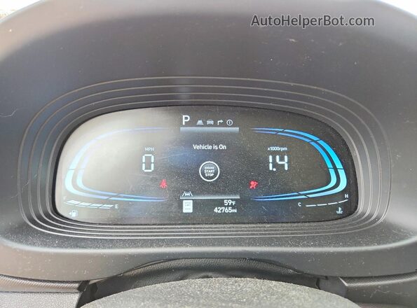 KMHRC8A32PU224018 2023 HYUNDAI VENUE White Vista del cuadro de instrumentos