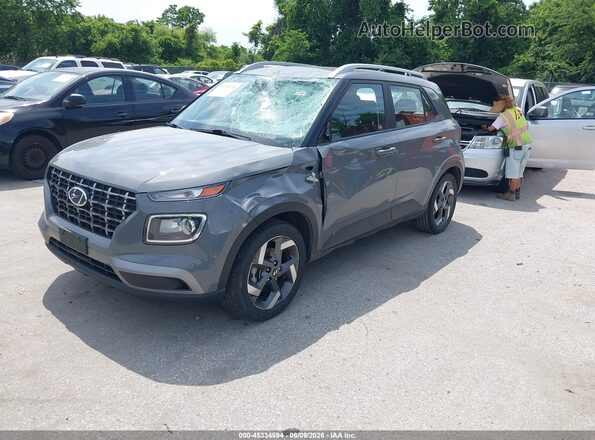 KMHRC8A33MU072598 2021 HYUNDAI VENUE Gray Передня ліва чверть