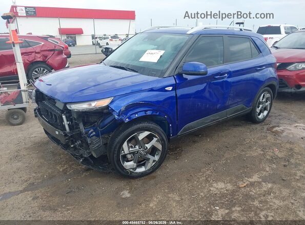 KMHRC8A33SU375975 2025 HYUNDAI VENUE Blue წინა მარცხენა ხედი სამი მეოთხედიდან