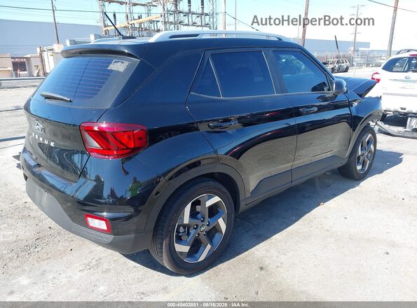KMHRC8A33SU401345 2025 HYUNDAI VENUE Black Задня права чверть