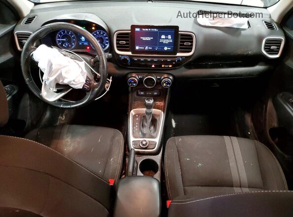 KMHRC8A34NU132115 2022 HYUNDAI VENUE Black Widok deski rozdzielczej