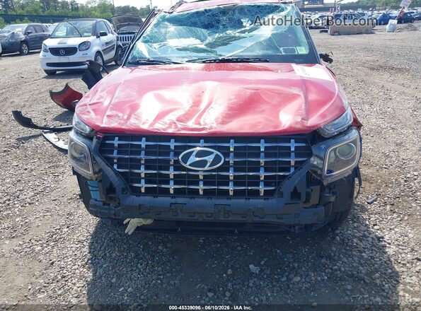 KMHRC8A34PU234176 2023 HYUNDAI VENUE Red წინა პანელის ხედი