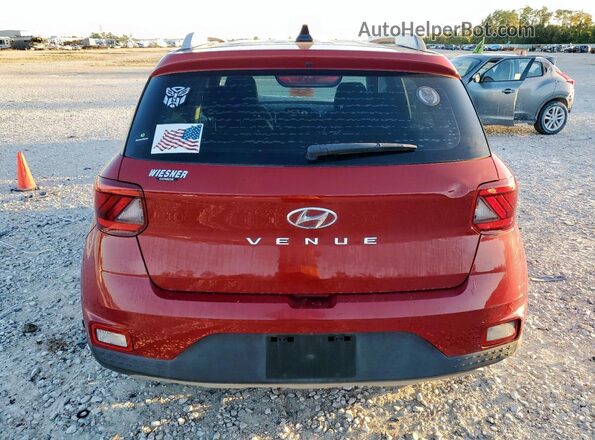 KMHRC8A35LU017150 2020 HYUNDAI VENUE Red Widok z tyłu
