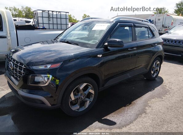 KMHRC8A35MU071744 2021 HYUNDAI VENUE Черный Передняя левая четверть