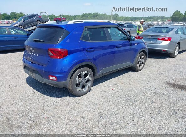 KMHRC8A35NU157718 2022 HYUNDAI VENUE Blue უკანა მარჯვენა