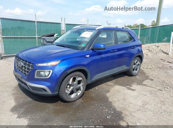 KMHRC8A35NU176902 2022 HYUNDAI VENUE Blue Передня ліва чверть