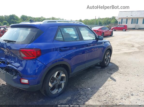 KMHRC8A35NU176902 2022 HYUNDAI VENUE Blue Задня права чверть