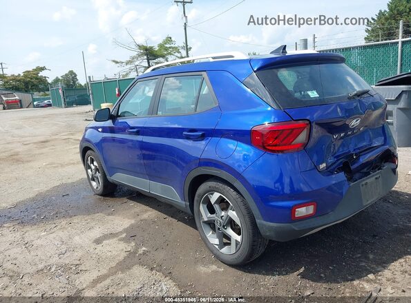 KMHRC8A35NU176902 2022 HYUNDAI VENUE Blue Задня ліва чверть