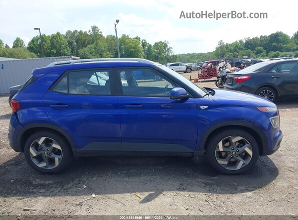 KMHRC8A35NU176902 2022 HYUNDAI VENUE Blue Вид задньої частини салону