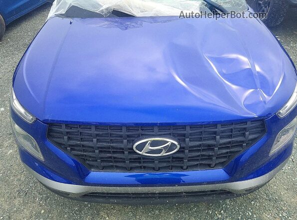 KMHRC8A35PU264805 2023 HYUNDAI VENUE Blue Rear interior view