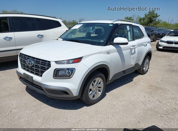 KMHRC8A36LU025158 2020 HYUNDAI VENUE White წინა მარცხენა ხედი სამი მეოთხედიდან
