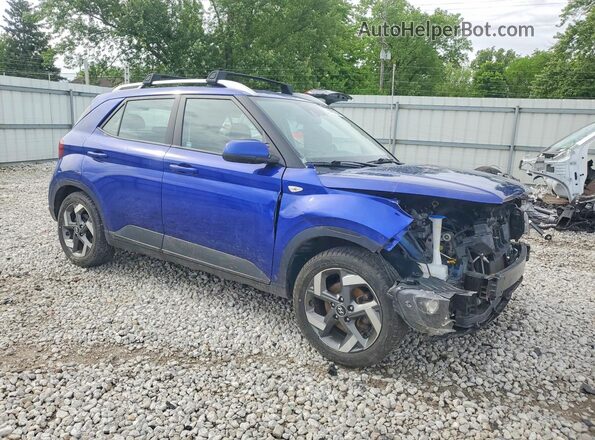 KMHRC8A36MU126315 2021 HYUNDAI VENUE Blue Առջևի աջ
