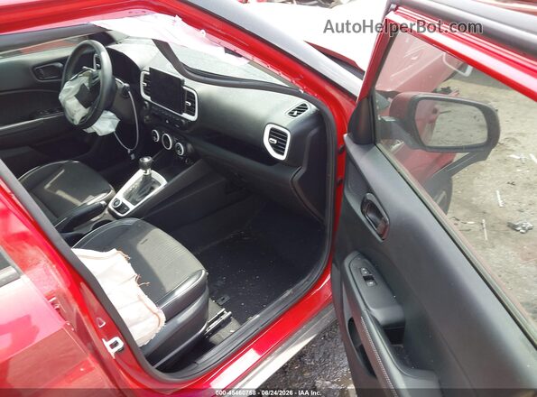 KMHRC8A36NU207977 2022 HYUNDAI VENUE Red წინა სალონის ხედი
