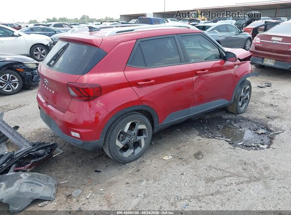 KMHRC8A36NU207977 2022 HYUNDAI VENUE Red უკანა მარჯვენა