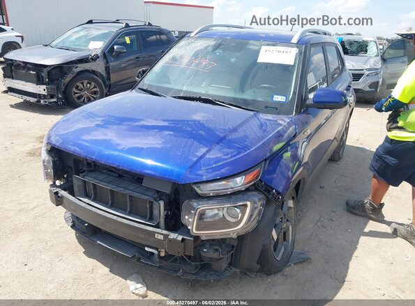 KMHRC8A36PU246880 2023 HYUNDAI VENUE Blue Առջևի ձախ երեք քառորդ տեսարան