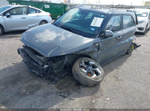 KMHRC8A37MU082311 2021 HYUNDAI VENUE Gray Передня ліва чверть