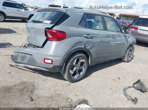 KMHRC8A37MU082311 2021 HYUNDAI VENUE Gray Задня права чверть