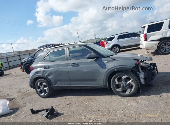 KMHRC8A37MU082311 2021 HYUNDAI VENUE Gray Вид задньої частини салону