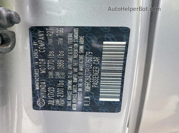KMHRC8A37PU276079 2023 HYUNDAI VENUE Silver 