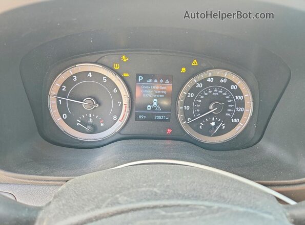 KMHRC8A38NU139665 2022 HYUNDAI VENUE White Вид щитка приладів