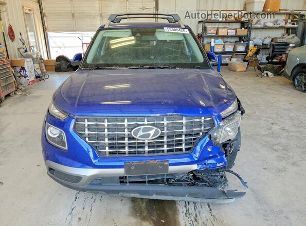 KMHRC8A38NU193192 2022 HYUNDAI VENUE Blue Դիմացի տեսք