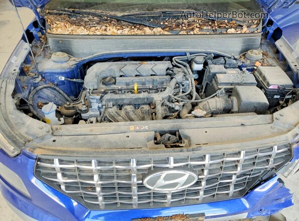KMHRC8A38NU193192 2022 HYUNDAI VENUE Blue Շարժիչի բաժամունքի տեսք