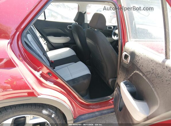 KMHRC8A38PU217588 2023 HYUNDAI VENUE Red Widok naklejki z numerem VIN