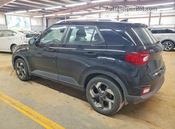KMHRC8A39LU035098 2020 HYUNDAI VENUE Black Հետևի ձախ