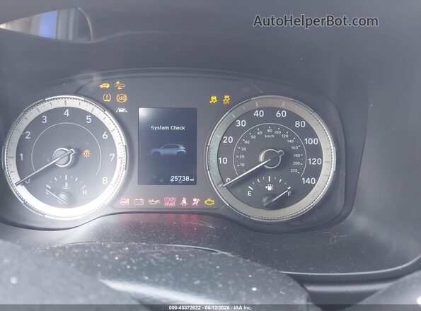 KMHRC8A39NU187966 2022 HYUNDAI VENUE Blue უკანა სავარძლების ხედი