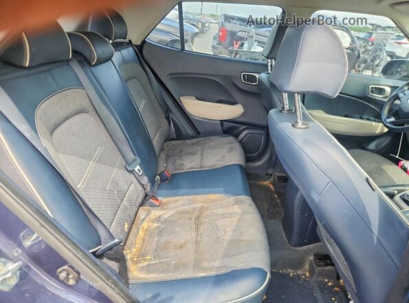 KMHRC8A39NU193461 2022 HYUNDAI VENUE Blue Вид задньої частини салону