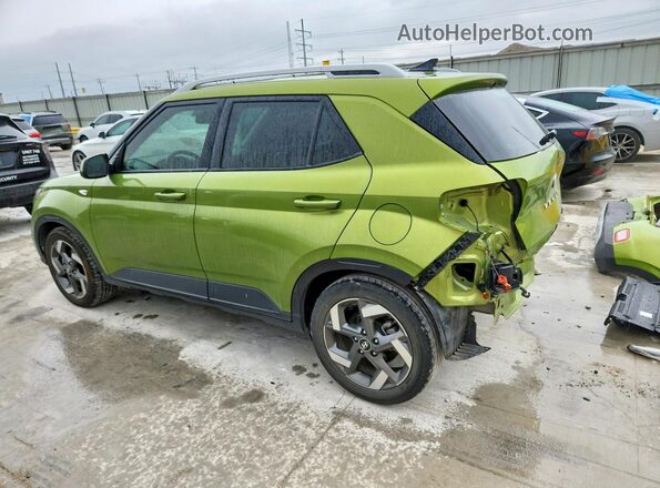 KMHRC8A3XMU078317 2021 HYUNDAI VENUE Green Rear left