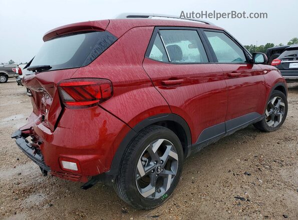 KMHRC8A3XRU332096 2024 HYUNDAI VENUE Бордовый Задняя правая четверть