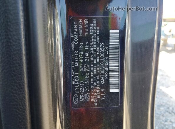 KMHT36AH0LU003579 2020 HYUNDAI VELOSTER Black 