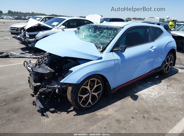 KMHT36AH1KU001032 2019 HYUNDAI VELOSTER Blue Przód lewy